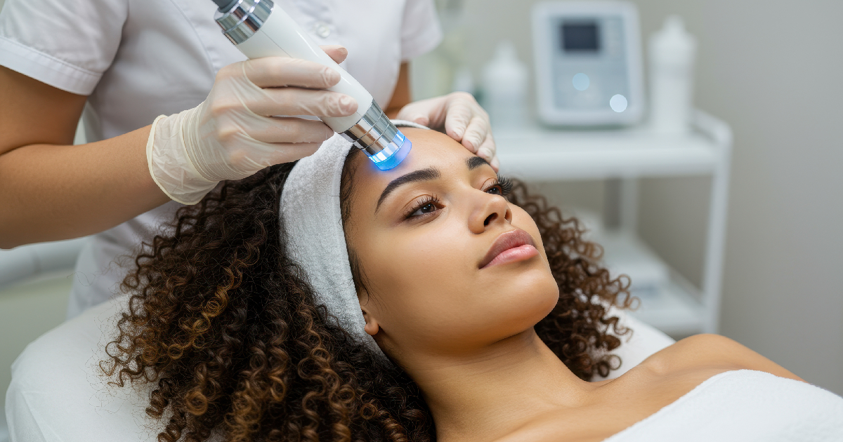 Women receiving Hydrafacial treatment in Greensboro, NC